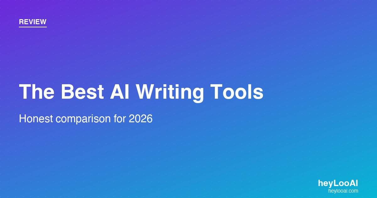 Best AI writing tools compared in 2026