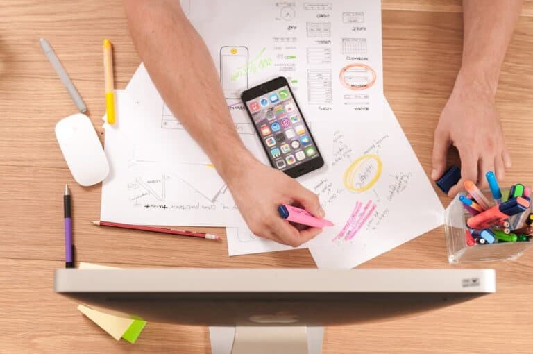 SEO analytics and content optimization on laptop screen